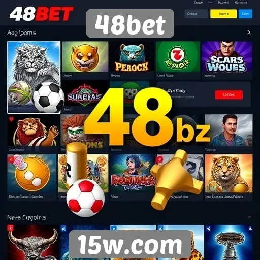 Variedade de jogos disponíveis no 48bet